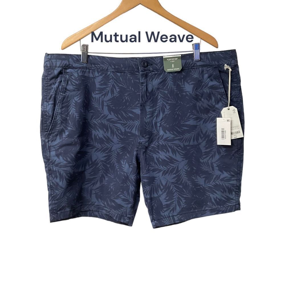 Mutual Weave Men’s Blue Tropical Chino Shorts
